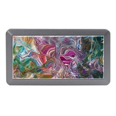 Abstract Waves Iv Memory Card Reader (mini) by kaleidomarblingart