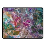 Abstract waves IV Two Sides Fleece Blanket (Small) 45 x34  Blanket Front