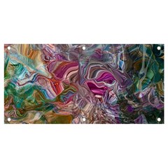 Abstract Waves Iv Banner And Sign 4  X 2  by kaleidomarblingart