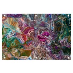 Abstract Waves Iv Banner And Sign 6  X 4  by kaleidomarblingart