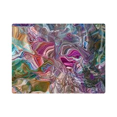 Abstract Waves Iv Premium Plush Fleece Blanket (mini) by kaleidomarblingart