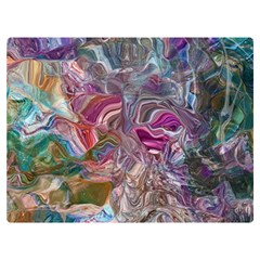 Abstract Waves Iv Premium Plush Fleece Blanket (extra Small) by kaleidomarblingart