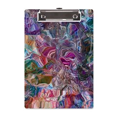 Abstract Waves Iv A5 Acrylic Clipboard by kaleidomarblingart