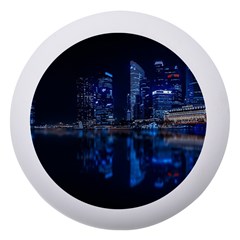 Illuminated Cityscape Against Blue Sky At Night Dento Box With Mirror