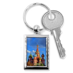 Architecture Building Cathedral Church Key Chain (rectangle) by Modalart