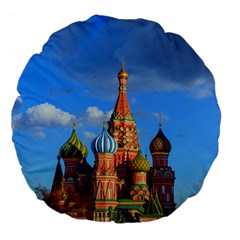 Architecture Building Cathedral Church Large 18  Premium Flano Round Cushions by Modalart