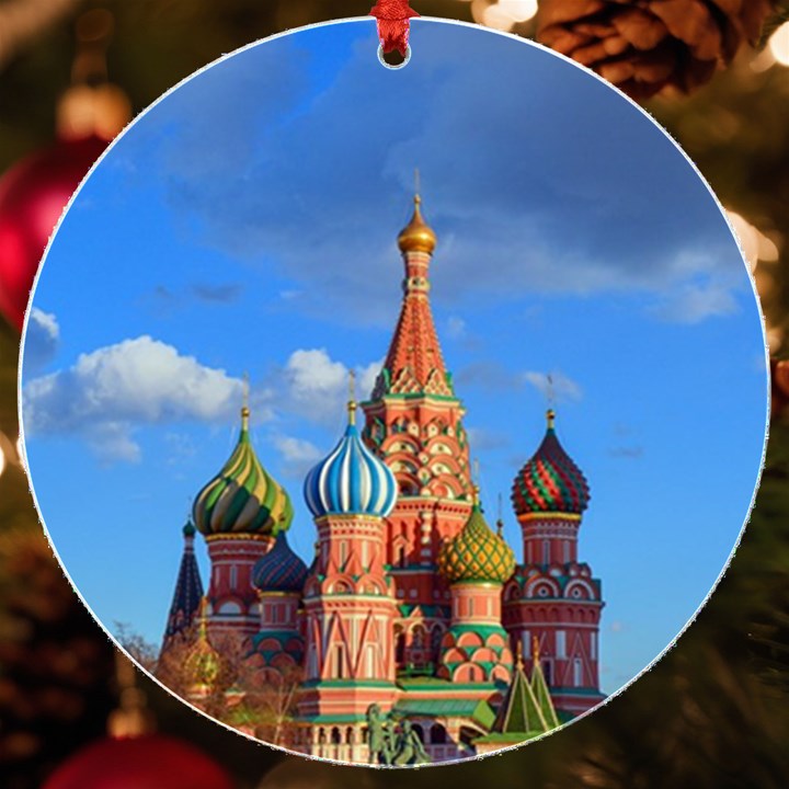 Architecture Building Cathedral Church UV Print Acrylic Ornament Round