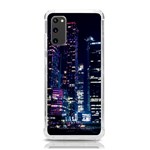 Black Building Lighted Under Clear Sky Samsung Galaxy S20 6.2 Inch TPU UV Case Front