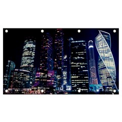 Black Building Lighted Under Clear Sky Banner And Sign 7  X 4 