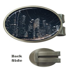 Time Lapse Photo Of City Money Clips (oval)  by Modalart