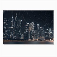 Time Lapse Photo Of City Postcard 4 x 6  (pkg Of 10) by Modalart