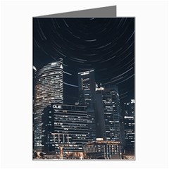 Time Lapse Photo Of City Greeting Card by Modalart