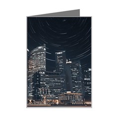 Time Lapse Photo Of City Mini Greeting Card by Modalart