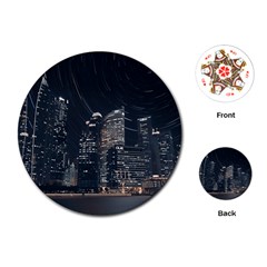 Time Lapse Photo Of City Playing Cards Single Design (round) by Modalart