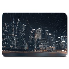 Time Lapse Photo Of City Large Doormat by Modalart