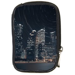 Time Lapse Photo Of City Compact Camera Leather Case by Modalart