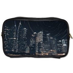 Time Lapse Photo Of City Toiletries Bag (one Side) by Modalart