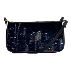 Time Lapse Photo Of City Shoulder Clutch Bag by Modalart