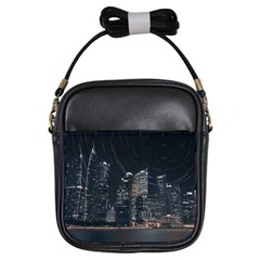 Time Lapse Photo Of City Girls Sling Bag by Modalart