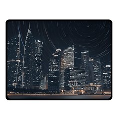 Time Lapse Photo Of City Fleece Blanket (small) by Modalart