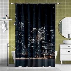 Time Lapse Photo Of City Shower Curtain 48  X 72  (small)  by Modalart