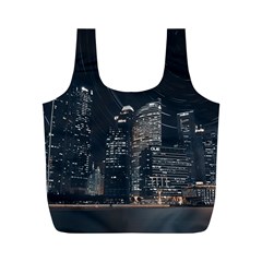 Time Lapse Photo Of City Full Print Recycle Bag (m) by Modalart