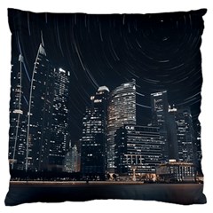 Time Lapse Photo Of City Standard Premium Plush Fleece Cushion Case (one Side) by Modalart