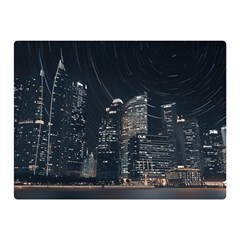 Time Lapse Photo Of City Two Sides Premium Plush Fleece Blanket (mini) by Modalart