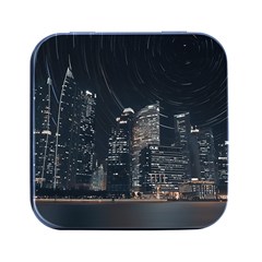 Time Lapse Photo Of City Square Metal Box (black) by Modalart