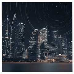 Time Lapse Photo Of City Wooden Puzzle Square by Modalart