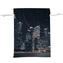 Time Lapse Photo Of City Lightweight Drawstring Pouch (xl) by Modalart