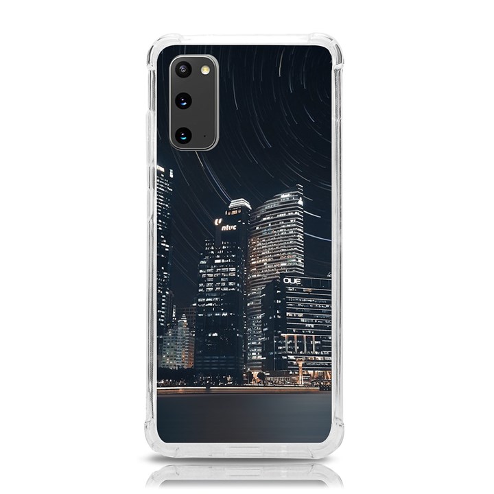 Time Lapse Photo Of City Samsung Galaxy S20 6.2 Inch TPU UV Case