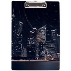 Time Lapse Photo Of City A4 Acrylic Clipboard by Modalart