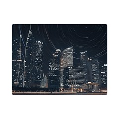 Time Lapse Photo Of City Premium Plush Fleece Blanket (mini) by Modalart