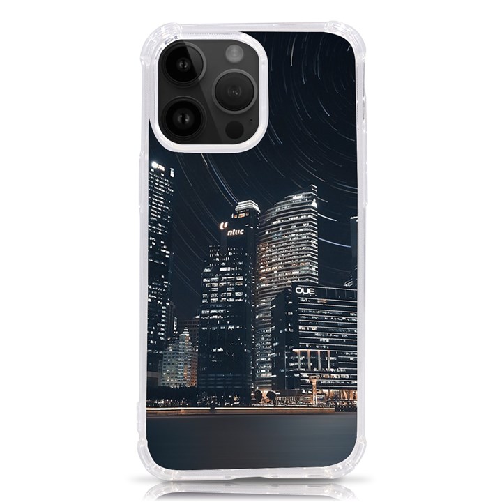 Time Lapse Photo Of City iPhone 14 Pro Max TPU UV Print Case