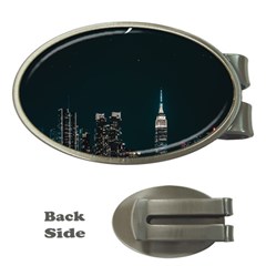 Skyline Photography Of Buildings Money Clips (oval)  by Modalart