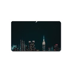 Skyline Photography Of Buildings Magnet (name Card) by Modalart