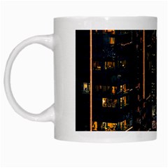 Photo Of Buildings During Nighttime White Mug by Modalart