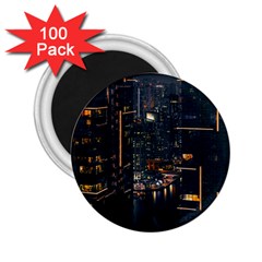 Photo Of Buildings During Nighttime 2 25  Magnets (100 Pack)  by Modalart