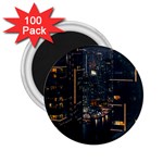 Photo Of Buildings During Nighttime 2.25  Magnets (100 pack)  Front