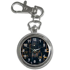 Photo Of Buildings During Nighttime Key Chain Watches by Modalart