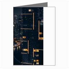 Photo Of Buildings During Nighttime Greeting Card by Modalart