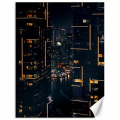 Photo Of Buildings During Nighttime Canvas 18  X 24  by Modalart