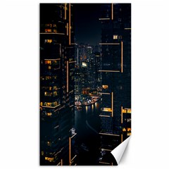 Photo Of Buildings During Nighttime Canvas 40  X 72  by Modalart