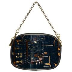 Photo Of Buildings During Nighttime Chain Purse (one Side) by Modalart