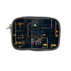 Photo Of Buildings During Nighttime Coin Purse by Modalart