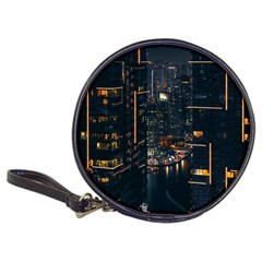 Photo Of Buildings During Nighttime Classic 20-cd Wallets by Modalart