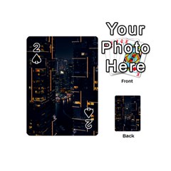 Photo Of Buildings During Nighttime Playing Cards 54 Designs (mini) by Modalart