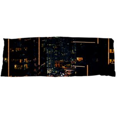 Photo Of Buildings During Nighttime Body Pillow Case Dakimakura (two Sides) by Modalart