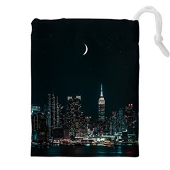 Skyline Photography Of Buildings Drawstring Pouch (5xl) by Modalart